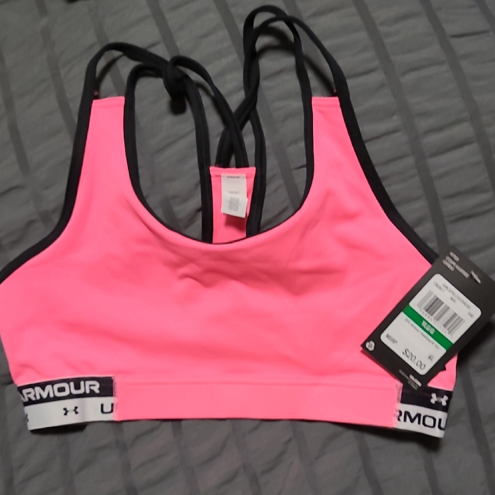 Under Armour Neon Pink Sports Bra
